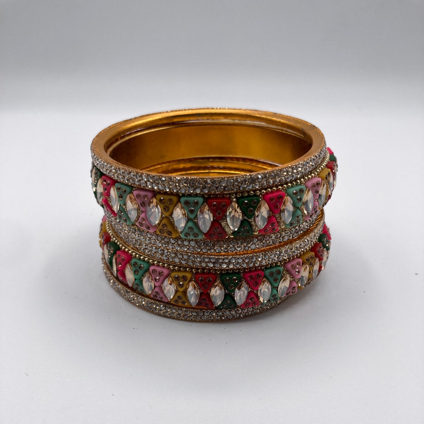 Samba – Triangular Enamel Bangles (Set of 2)