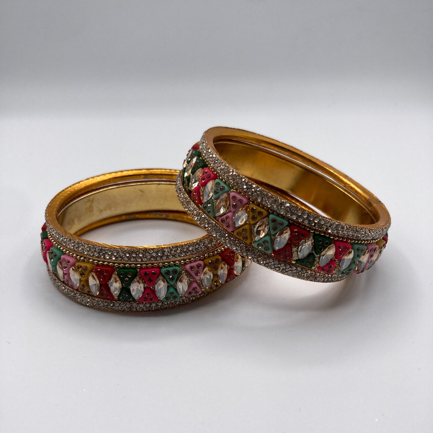 Samba – Triangular Enamel Bangles (Set of 2)