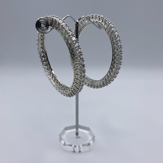 Celestial Bloom Embellished Bangle Set (Set of 2)