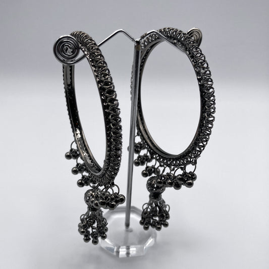 Kalika Echo – Oxidized Temple Bangles