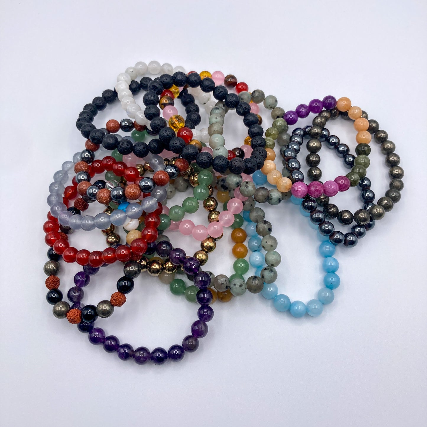 Spectrum Stones – Gemstone Beaded Bracelets